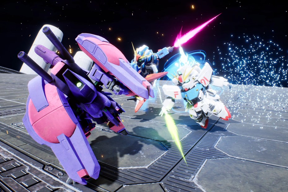 captura de pantalla de SD Gundam de Bandai Namco