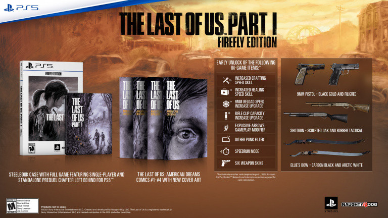 The Last of Us Part I: Mala sorpresa para la edición Firefly, Sony cabrea a los fans